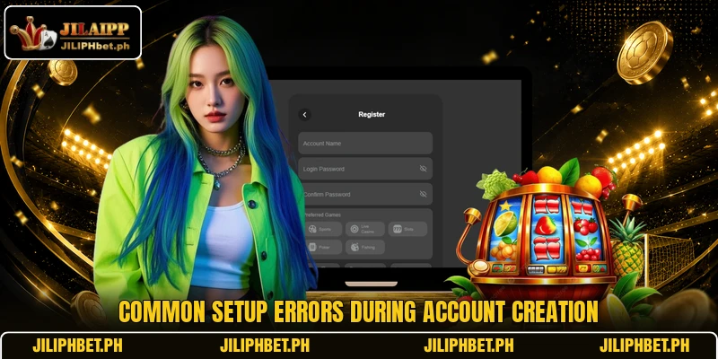 Common setup errors during account creation