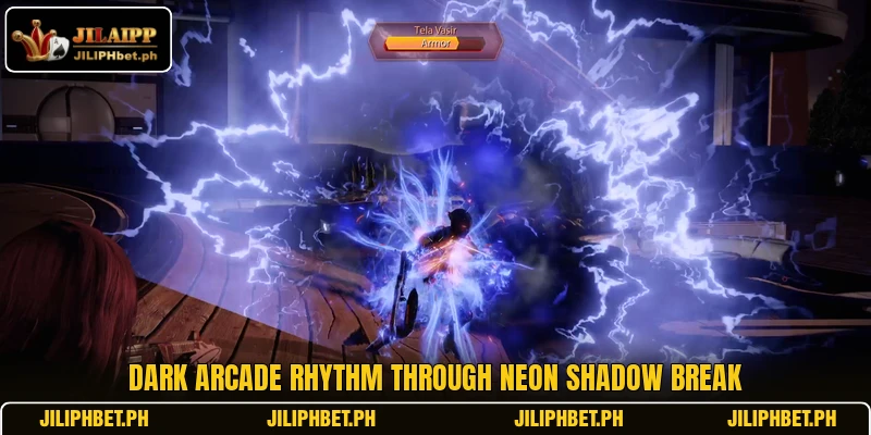 Dark arcade rhythm through Neon Shadow Break
