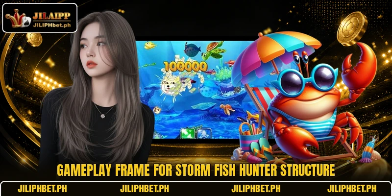 Gameplay frame for Storm Fish Hunter structure