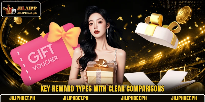 Key reward types with clear comparisons