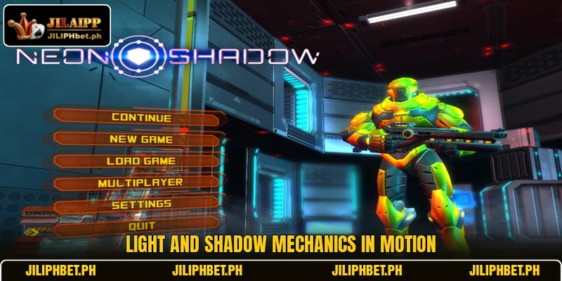 Light and shadow mechanics in motion