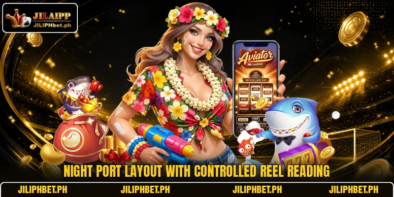 Night port layout with controlled reel reading