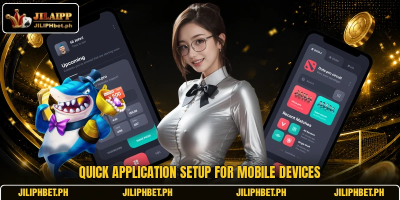 Quick application setup for mobile devices