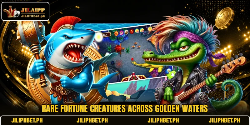 Rare fortune creatures across golden waters