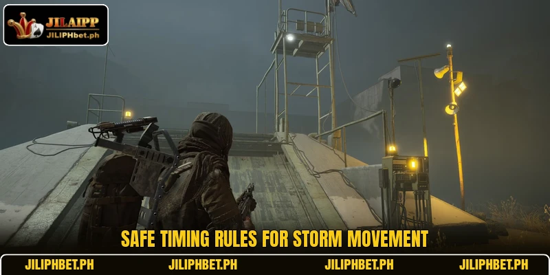 Safe timing rules for storm movement