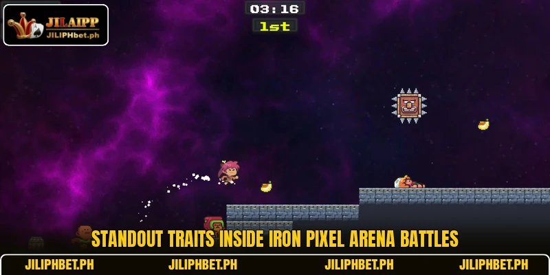 Standout traits inside Iron Pixel Arena battles