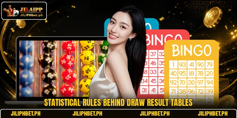 Statistical rules behind draw result tables
