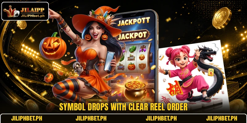 Symbol drops with clear reel order
