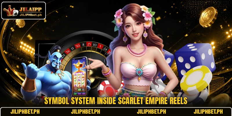Symbol system inside Scarlet Empire reels
