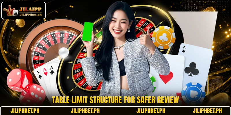 Table limit structure for safer review